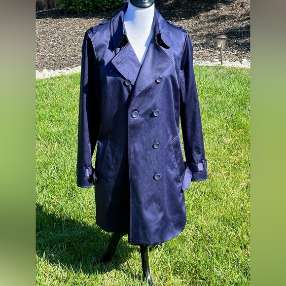 Joan Rivers Jackets & Blazers - Joan River darker blue trench coat style
